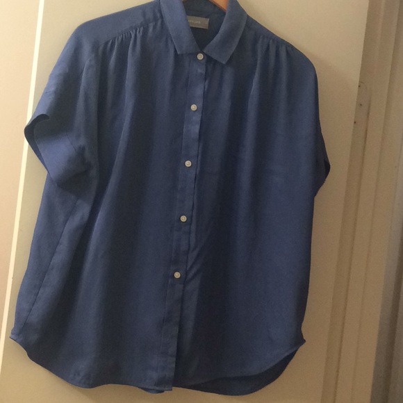 Tops - EVERLANE BLUE TOP BUTTONS DOWN SIZE 6